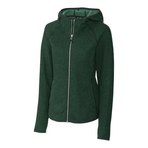 Cutter & Buck Mainsail Sweater-Knit Hoodie Women's Full Zip Jacket