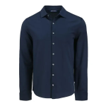 Advantage Tri-Blend Eco Soft Pique Long Sleeve Knitted Mens Button Up